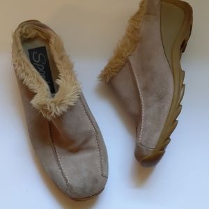 Sporto tan suede mules-sz 6 1/2M